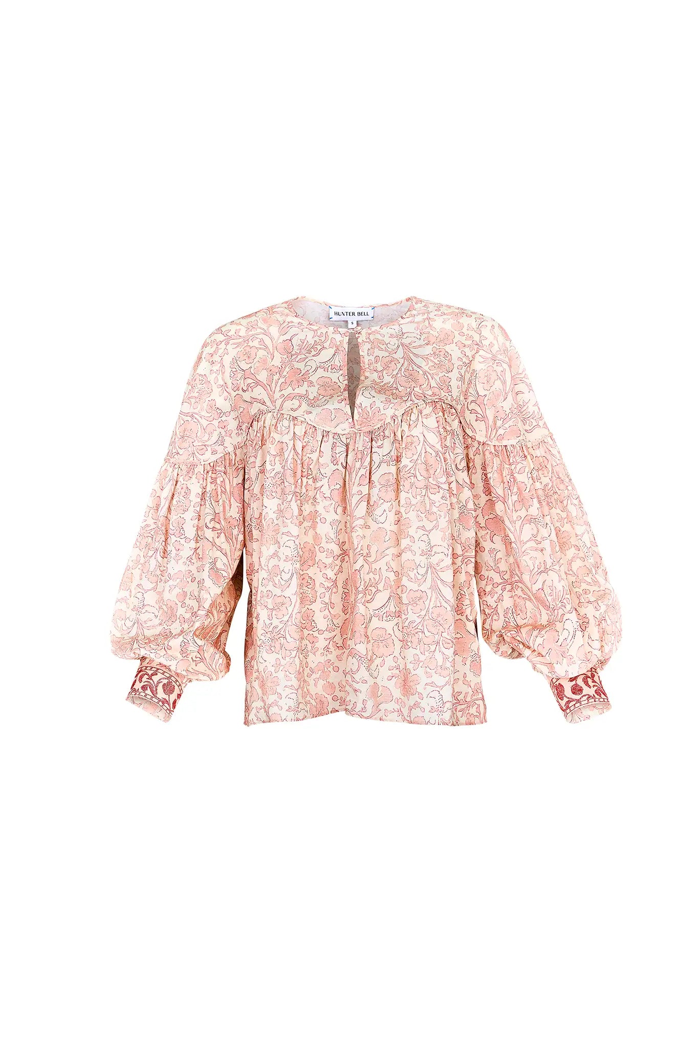Naya Top in Rosewater Floral