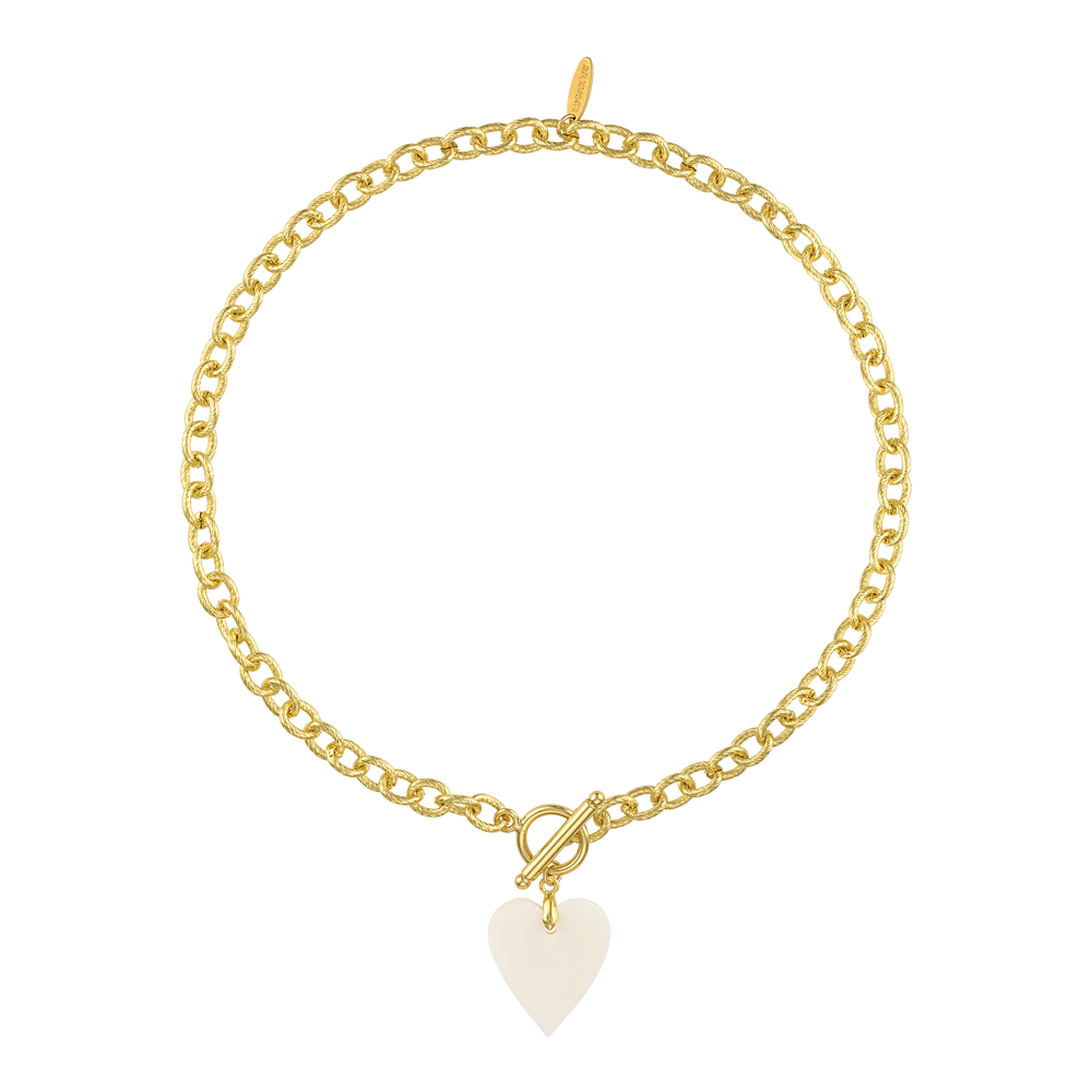 Bone Heart Necklace