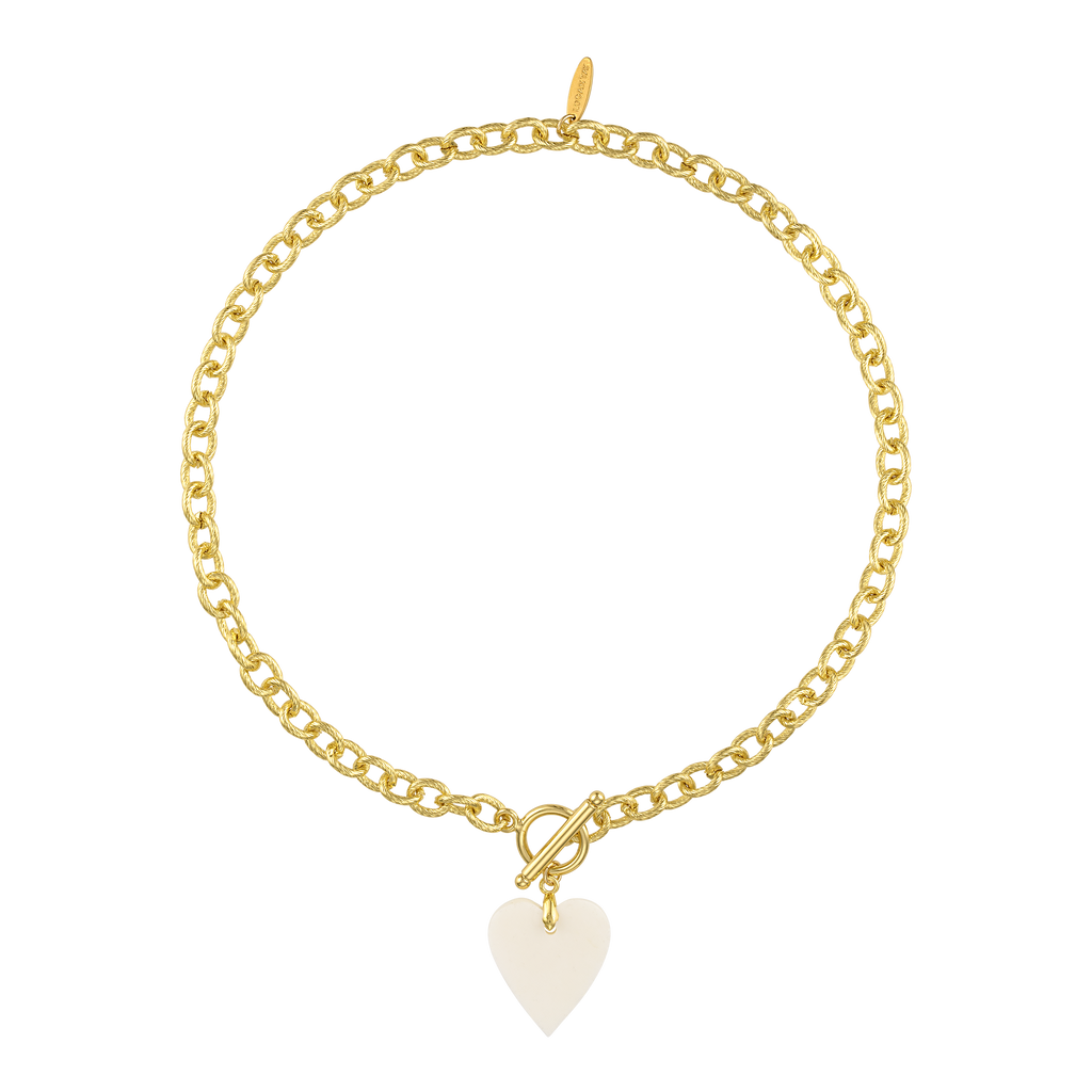 Bone Heart Necklace