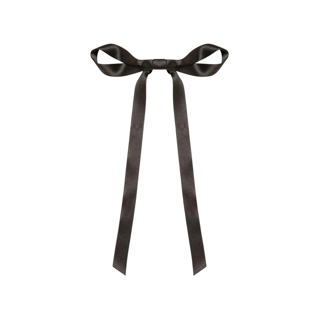 Gretta Bow Barrette in Black