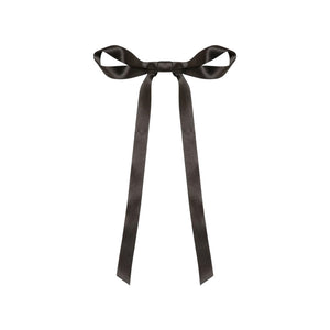 Gretta Bow Barrette in Black