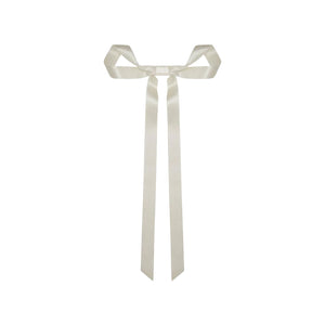 Gretta Bow Barrette in Cream