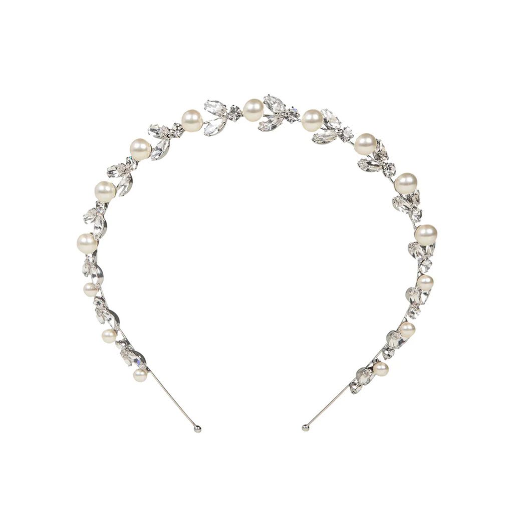 Kamila Headband in Crystal Pearl