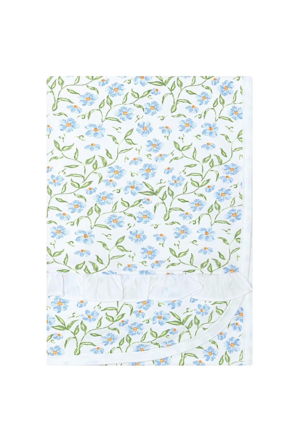 Blue Vines Print Blanket