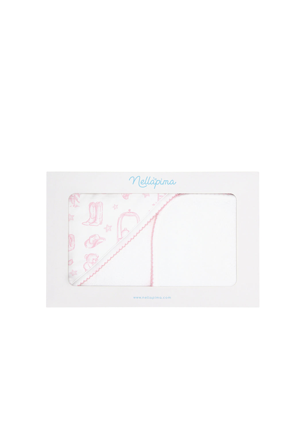 Pink Lone Star Toile Towel
