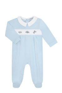 Mini Voyages Embroidery Footie