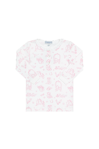 Pink Lone Star Toile Pajamas