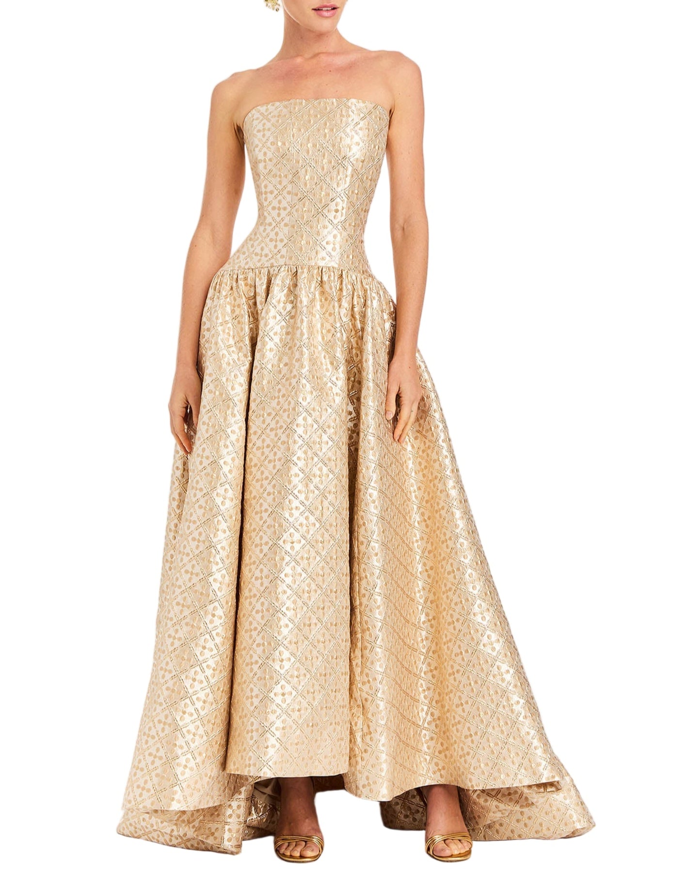 Nereida Dropwaist Gown in Golden Tile