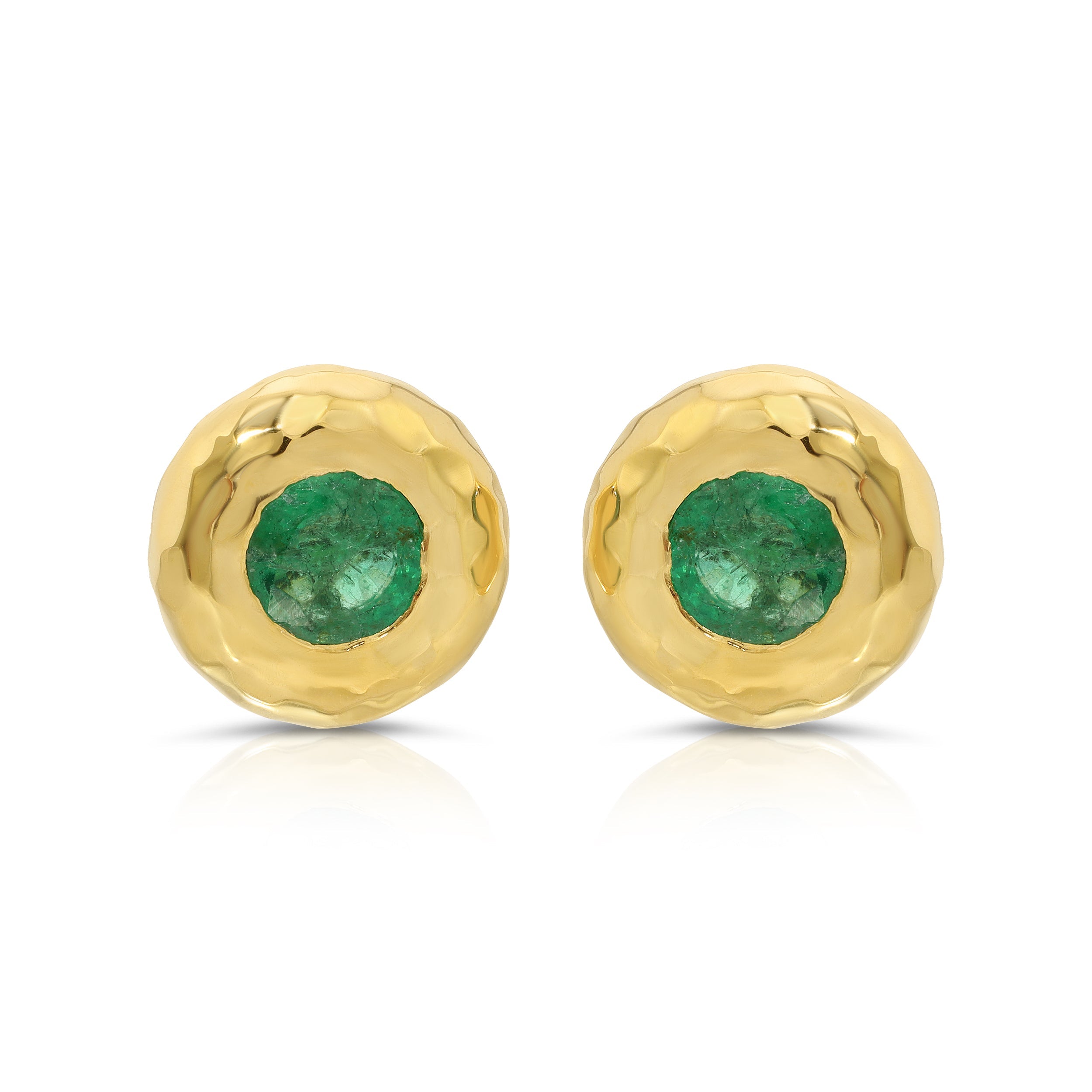 Nesting Gem Studs - Emerald