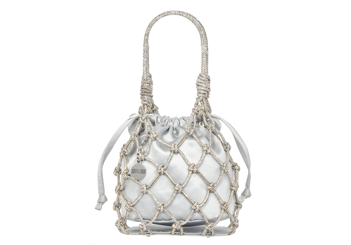 Sparkle Net Pouch In Silver