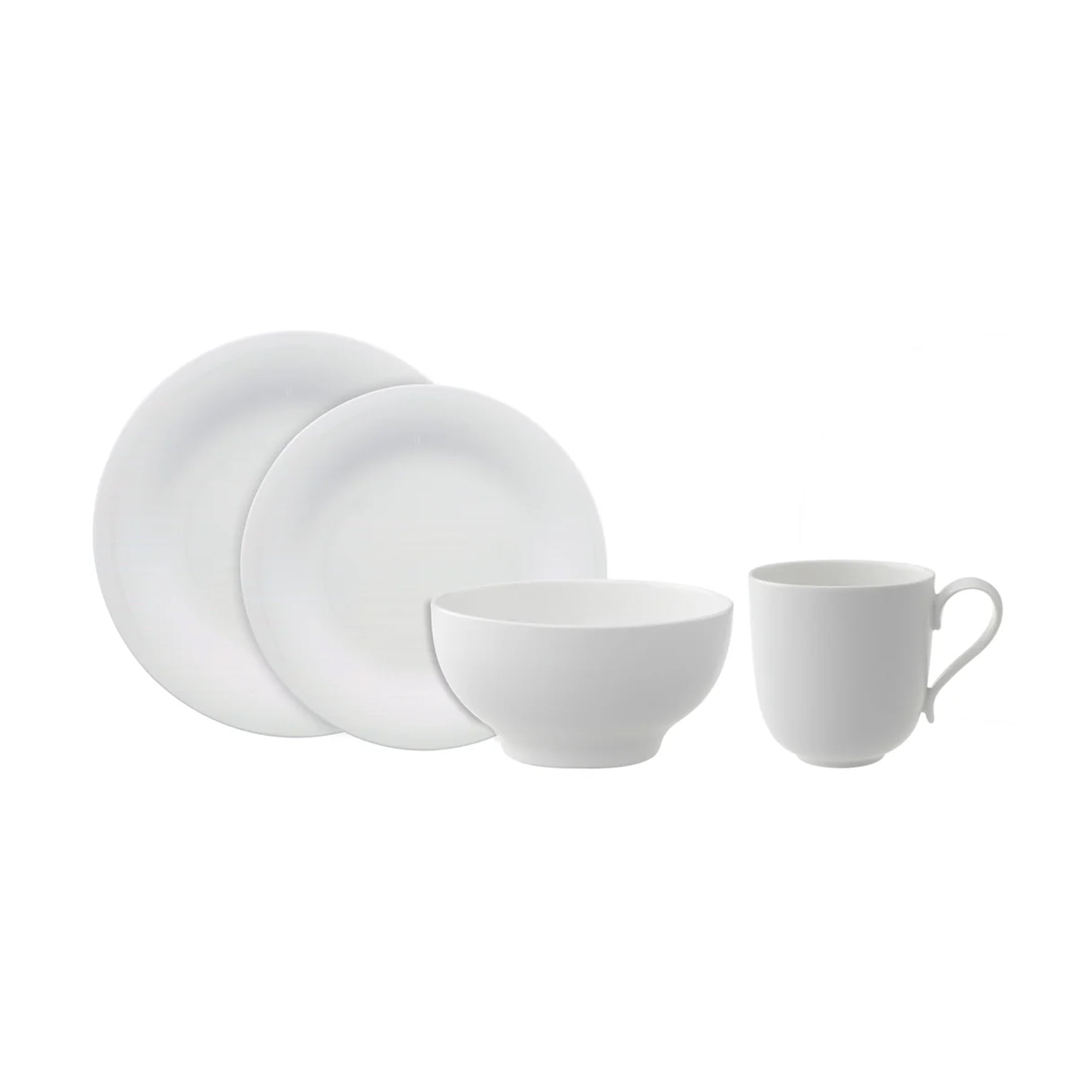 New Cottage Basic 4-Piece Place Setting in White