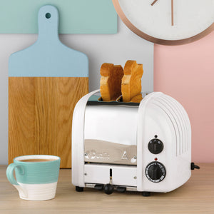 2 Slot Classic Toaster in White