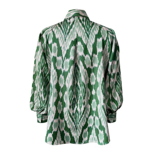 Green Ikat Set