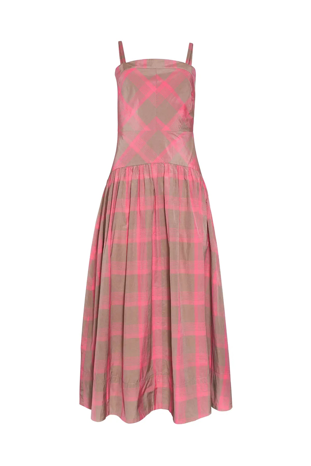 Newberry Dress in Day Glow Check