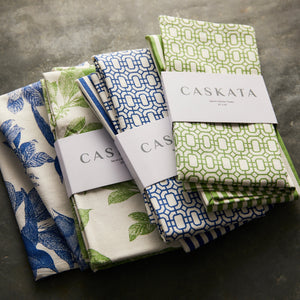 Arbor Birds Verde Kitchen Towels, Set of 2