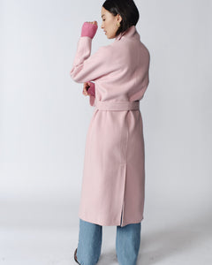 Nicola Cashmere Coat in Pink