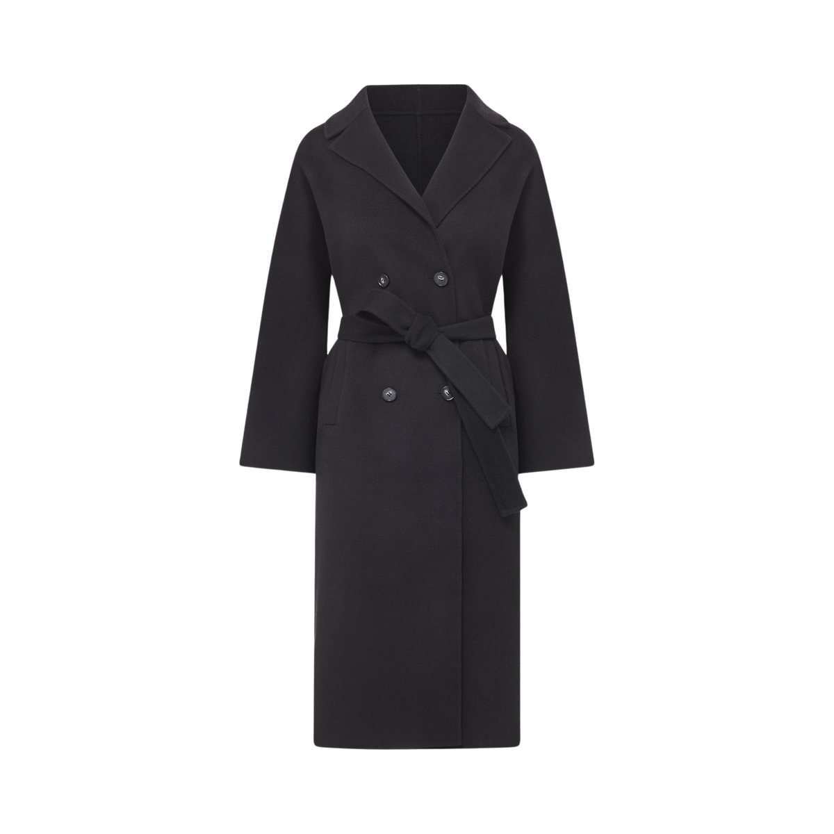 Nicola Cashmere Coat in Black