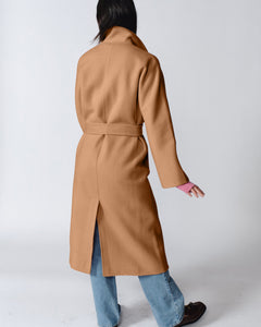 Nicola Cashmere Coat in Camel