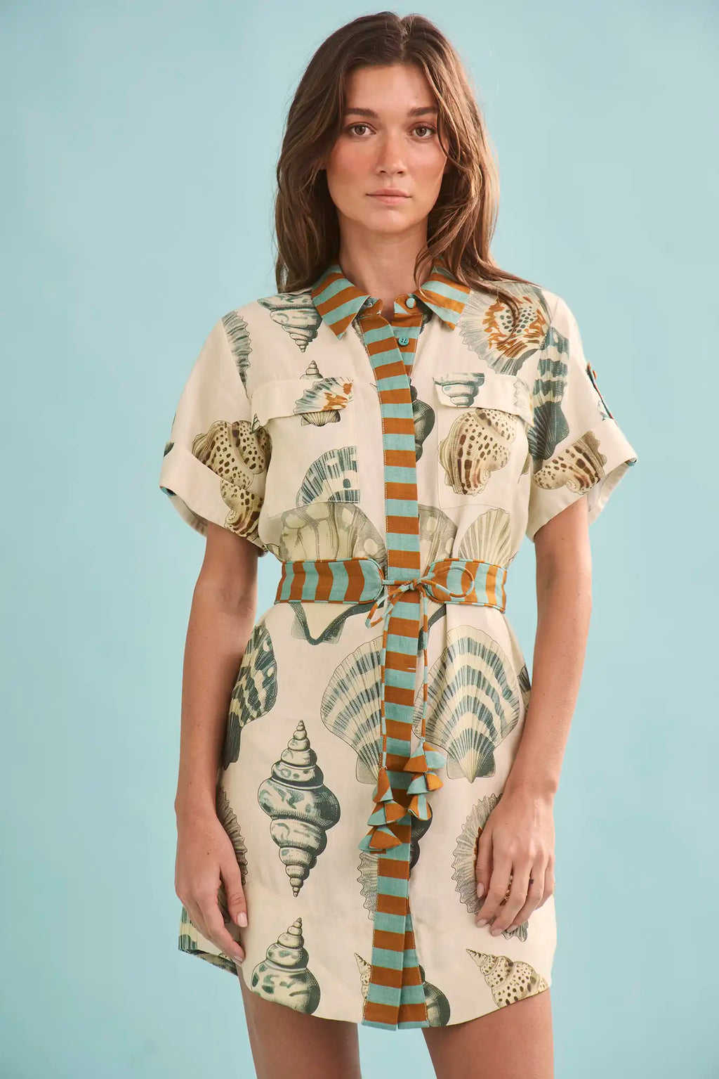 Hunter Bell Nicole Dress, Somers Shell Cream, Size M