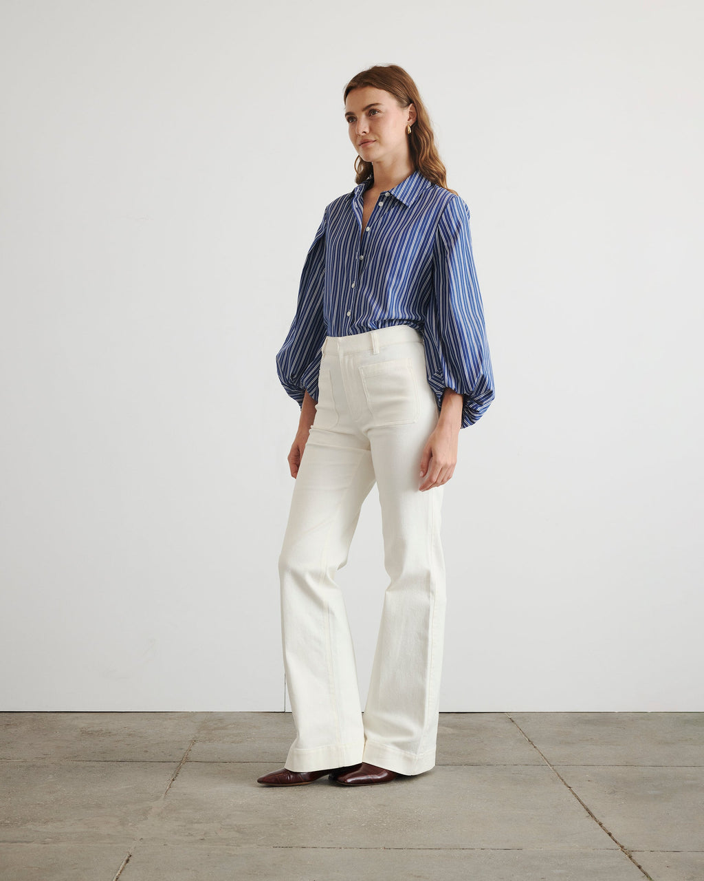 Marina Stripe Top in Maritime Blue & White