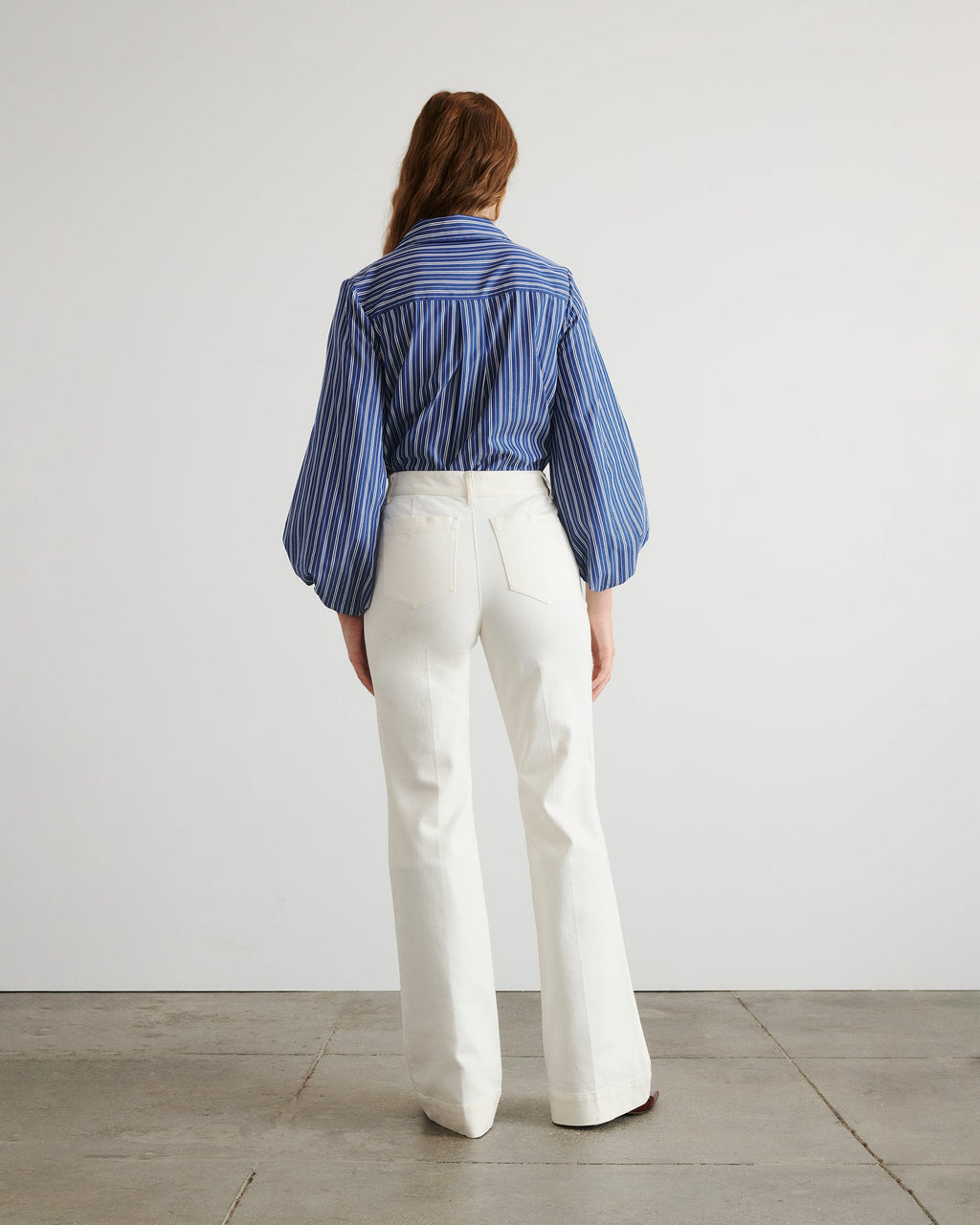 Marina Stripe Top in Maritime Blue & White
