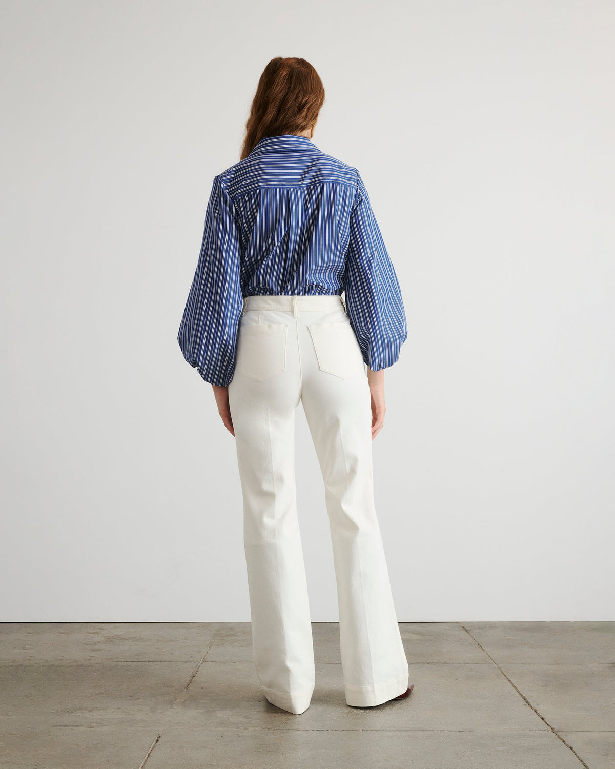 Nicole Pant in Chalk