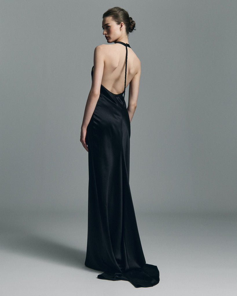 Nightfall Silk Maxi Dress