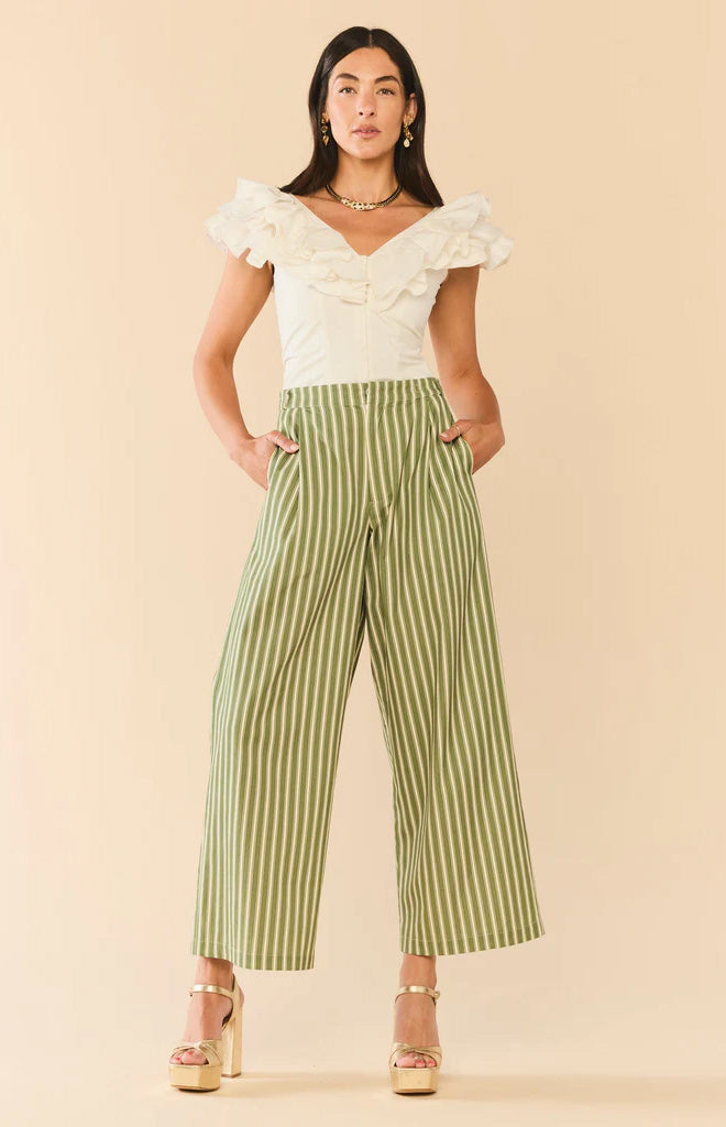 Nina Pant in Meadow Stripe