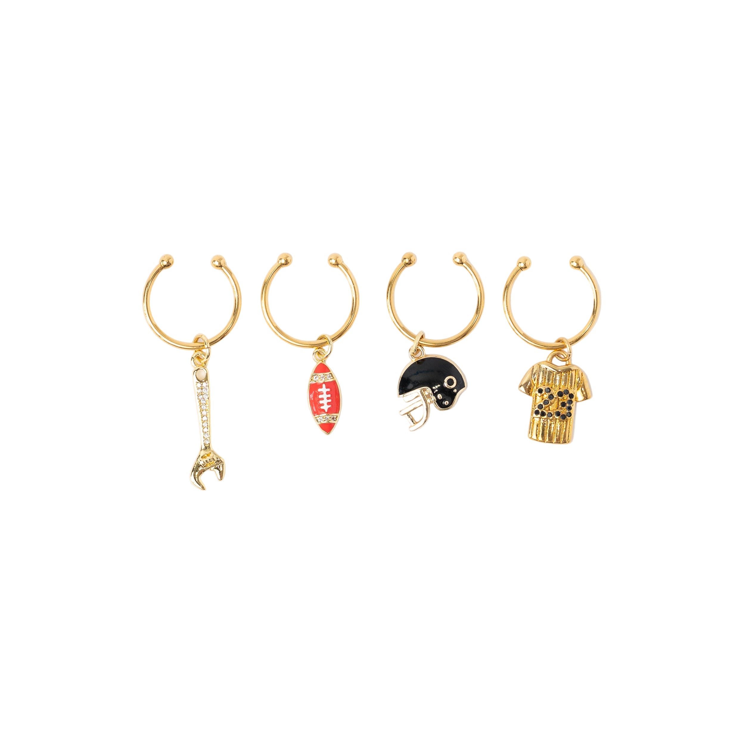 Gifts for Dad Wine Charm Bundle, Set of 4