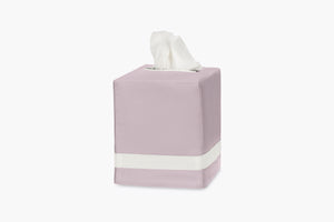 Nocturne Tissue Box Cover in Deep Lilac/Bone