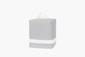 Nocturne Tissue Box Cover in Dove/Bone