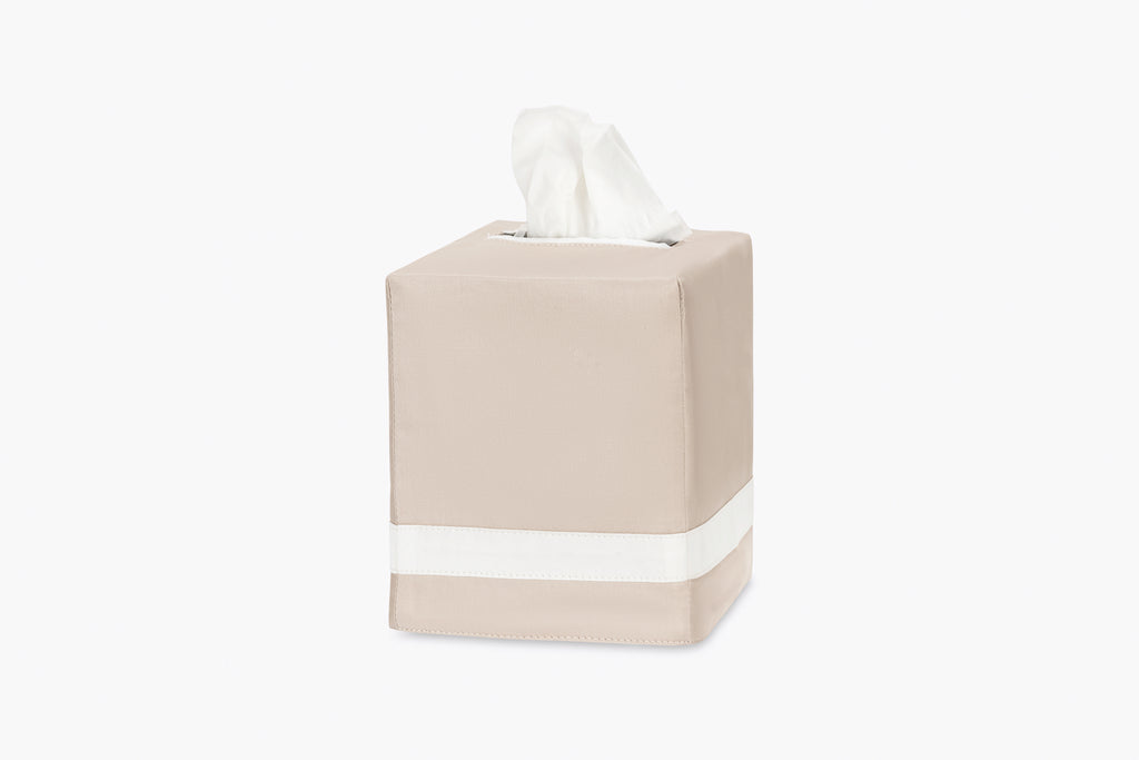 Nocturne Tissue Box Cover in Dune/Bone