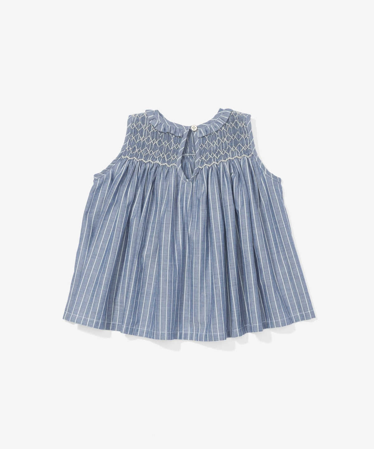 Nora Baby Dress in Chambray Stripe