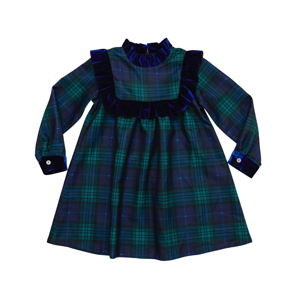 Nora Dress in Blackwatch Plaid