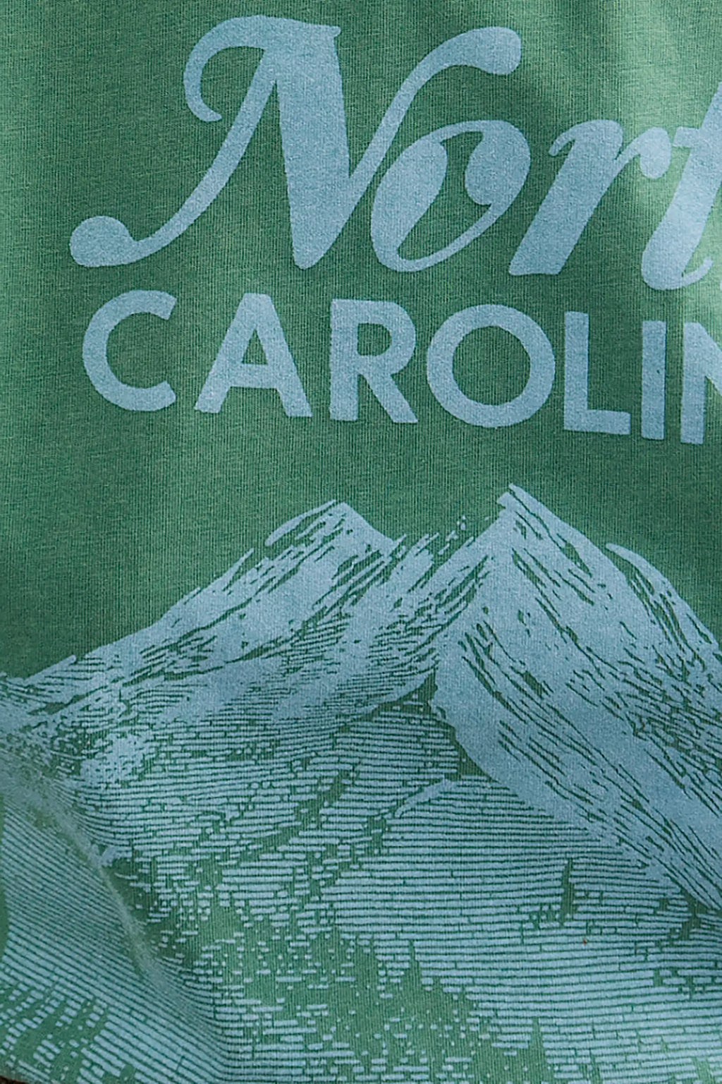 Close up of the North Carolina Tee in Pine Grove