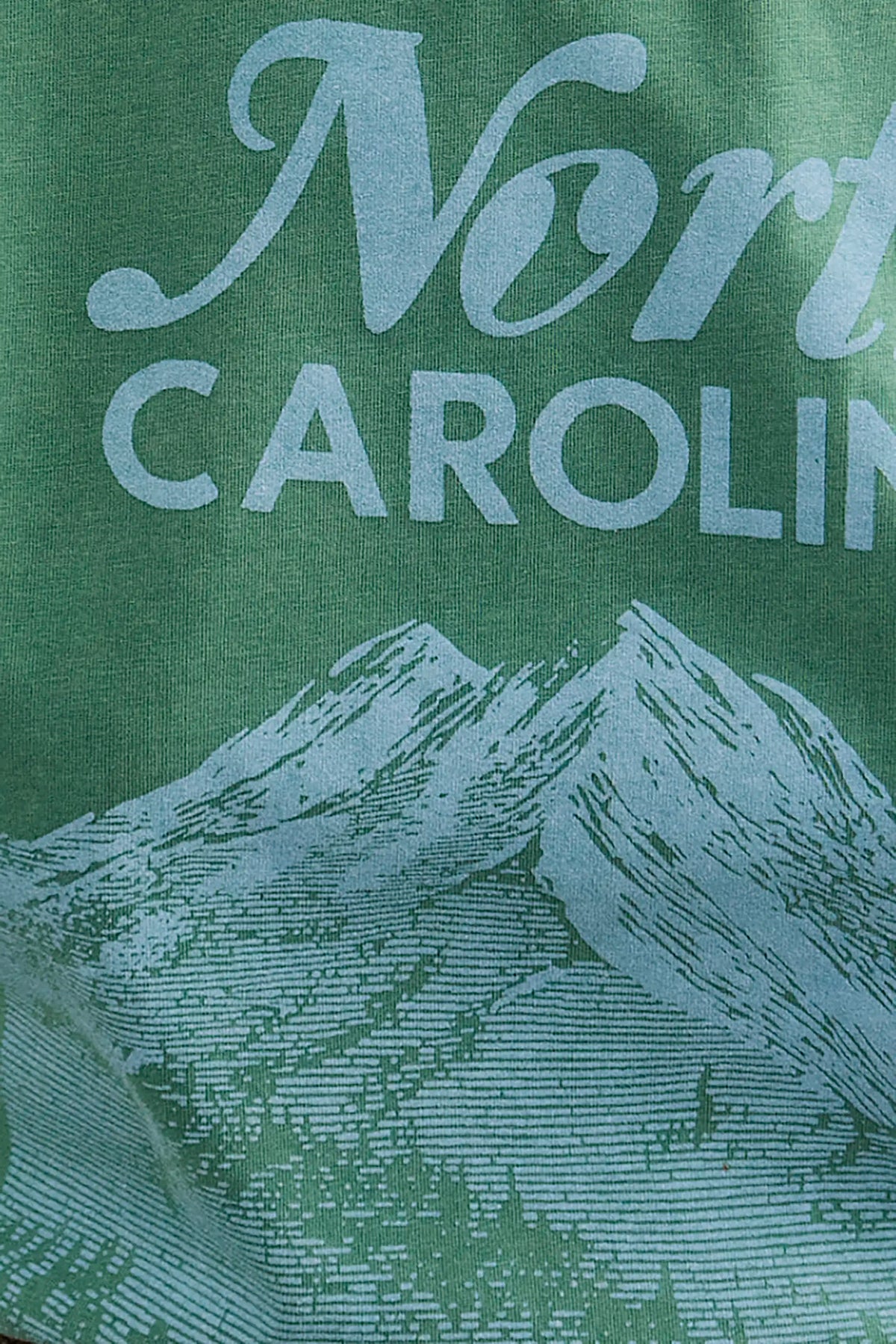 Close up of the North Carolina Tee in Pine Grove