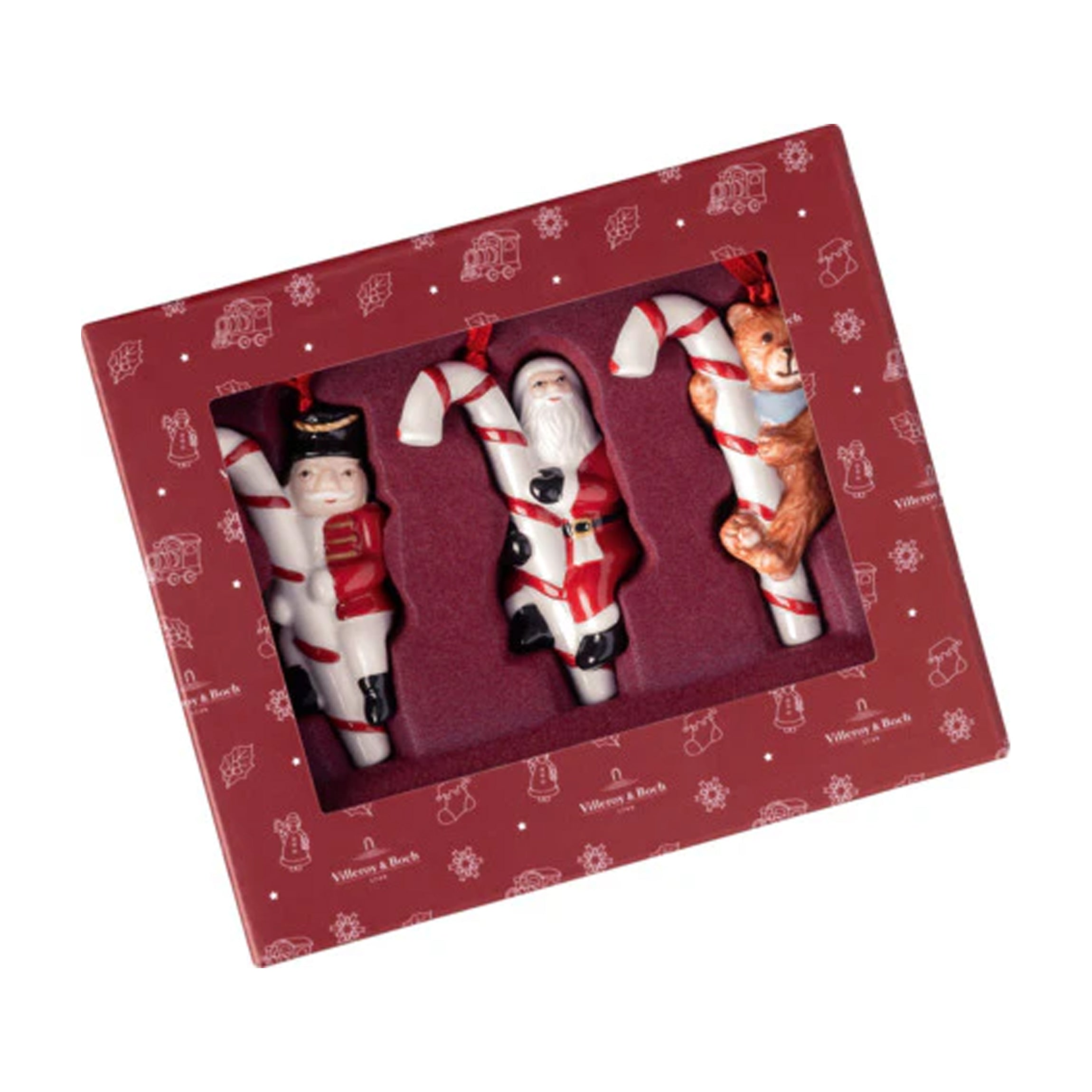 Nostalgic Ornaments Candy Cane Ornaments in Multi, Set of 3