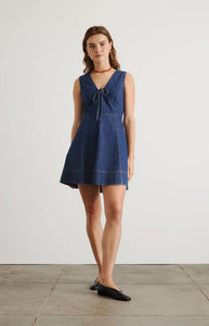 Nova Dress in Classic Indigo Blue