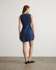 Nova Dress in Classic Indigo Blue