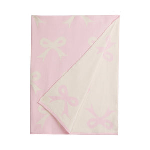 Nursery Blanket in Pink Bow