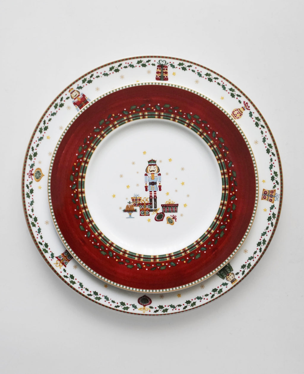 Prouna Nutcracker Salad Plate & Dinner Plate White Background Photo