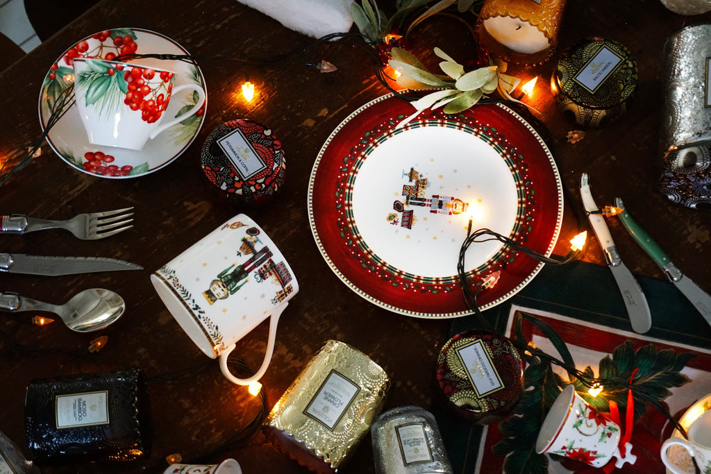 Prouna Nutcracker Mug & Salad Plate Lifestyle Photo
