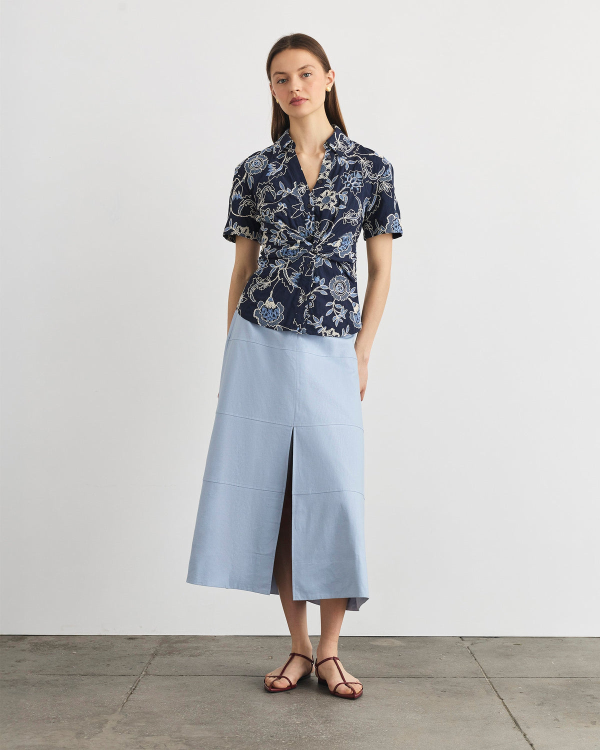 Oakley Top in Maritime Blue Multi