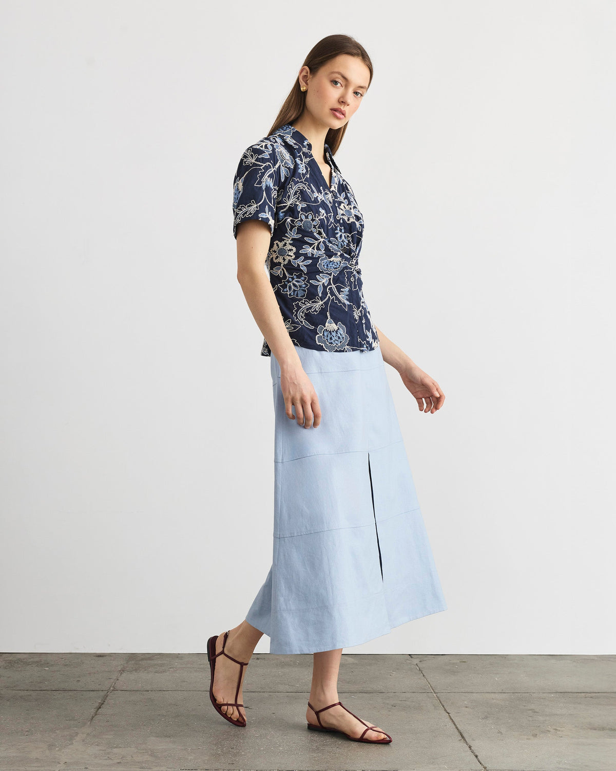 Oakley Top in Maritime Blue Multi