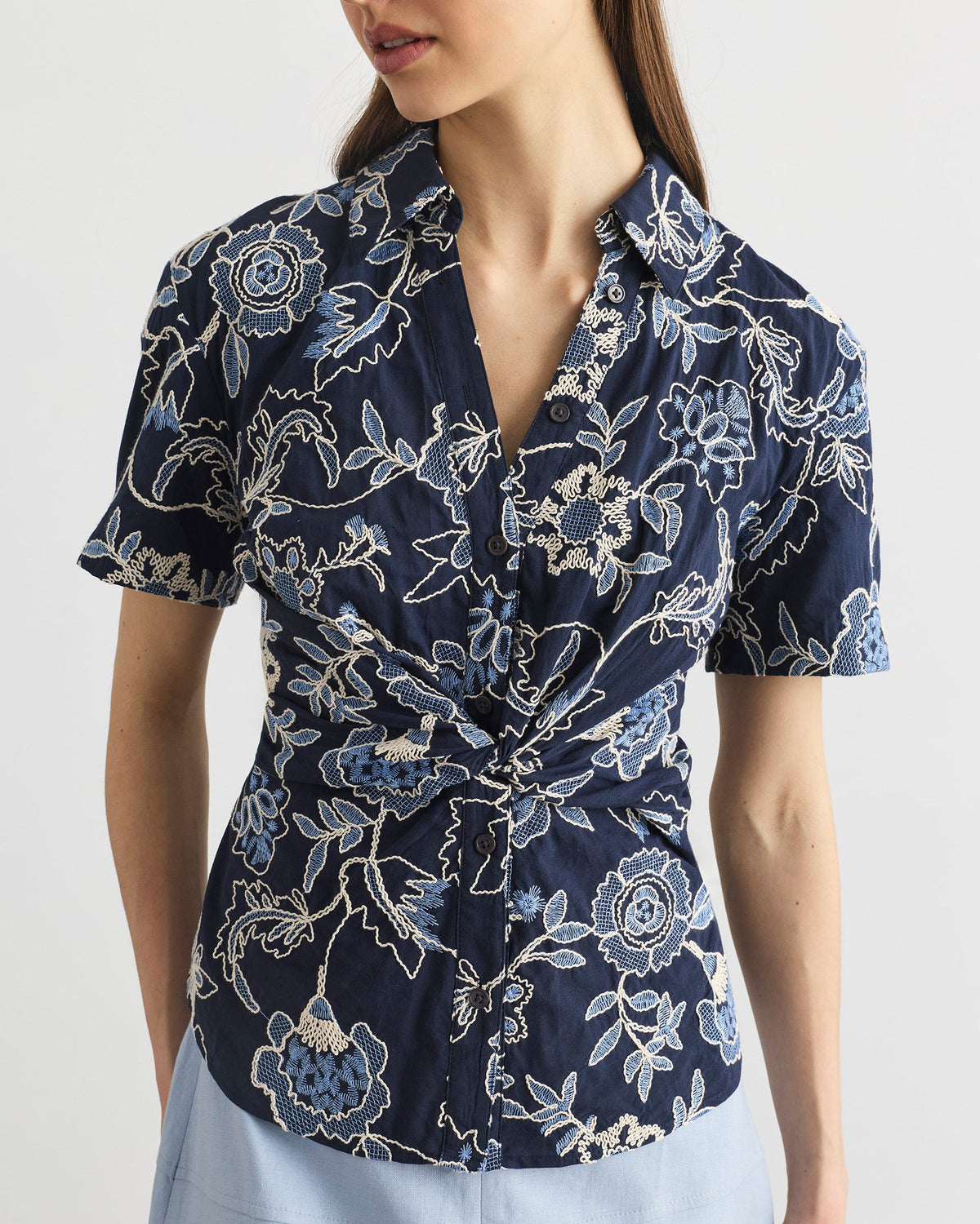 Oakley Top in Maritime Blue Multi