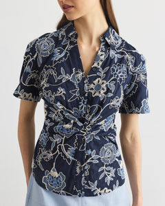 Oakley Top in Maritime Blue Multi