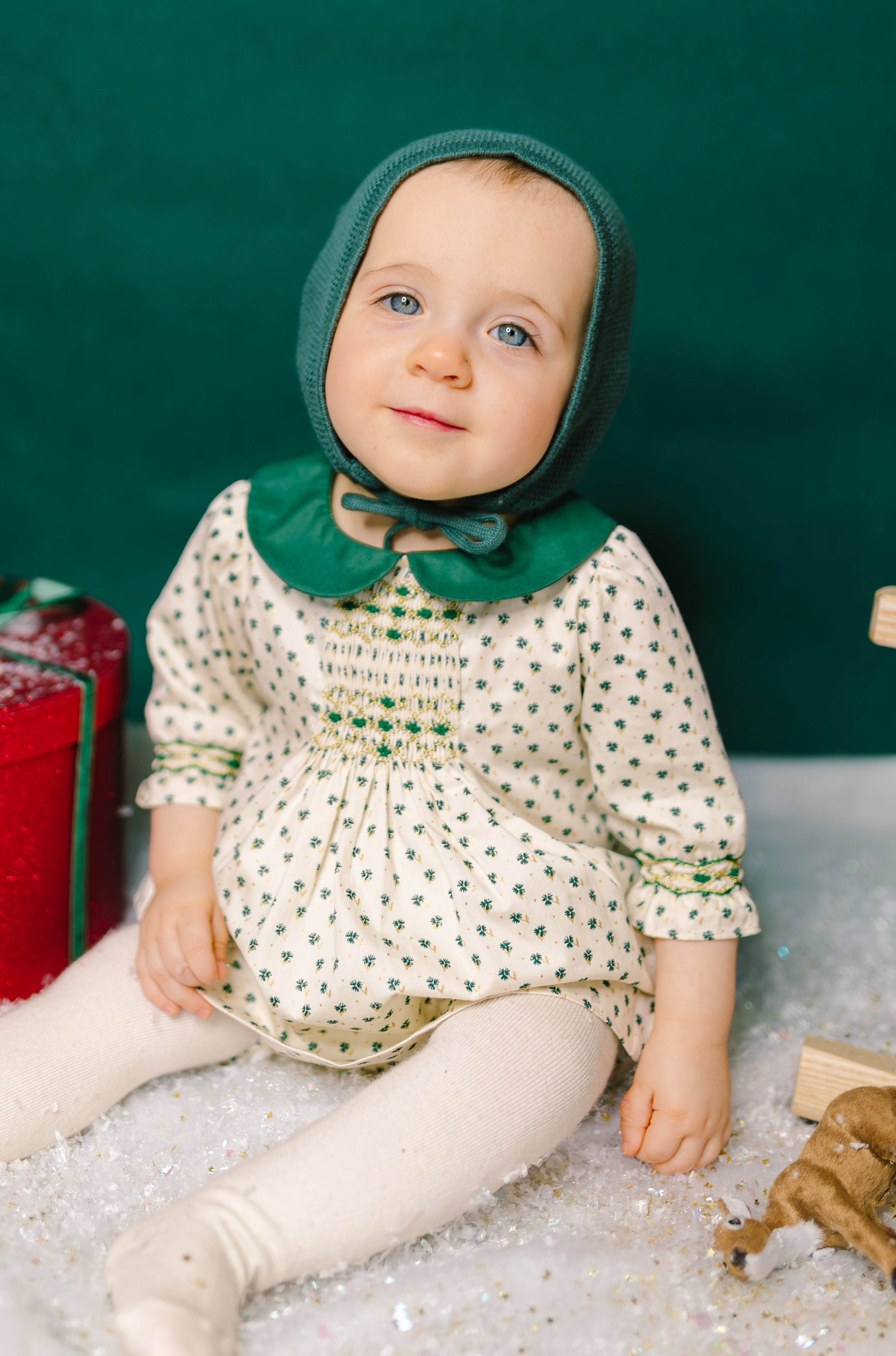Olympe Green Long Sleeves Baby Set