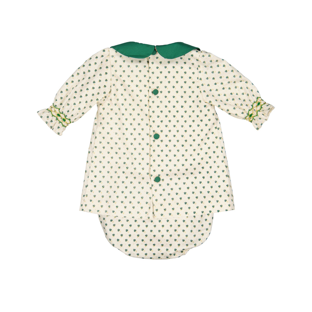 Olympe Green Long Sleeves Baby Set