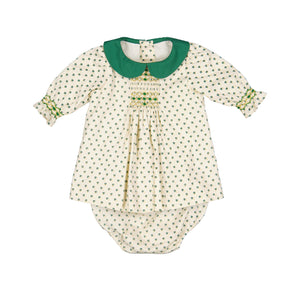 Olympe Green Long Sleeves Baby Set