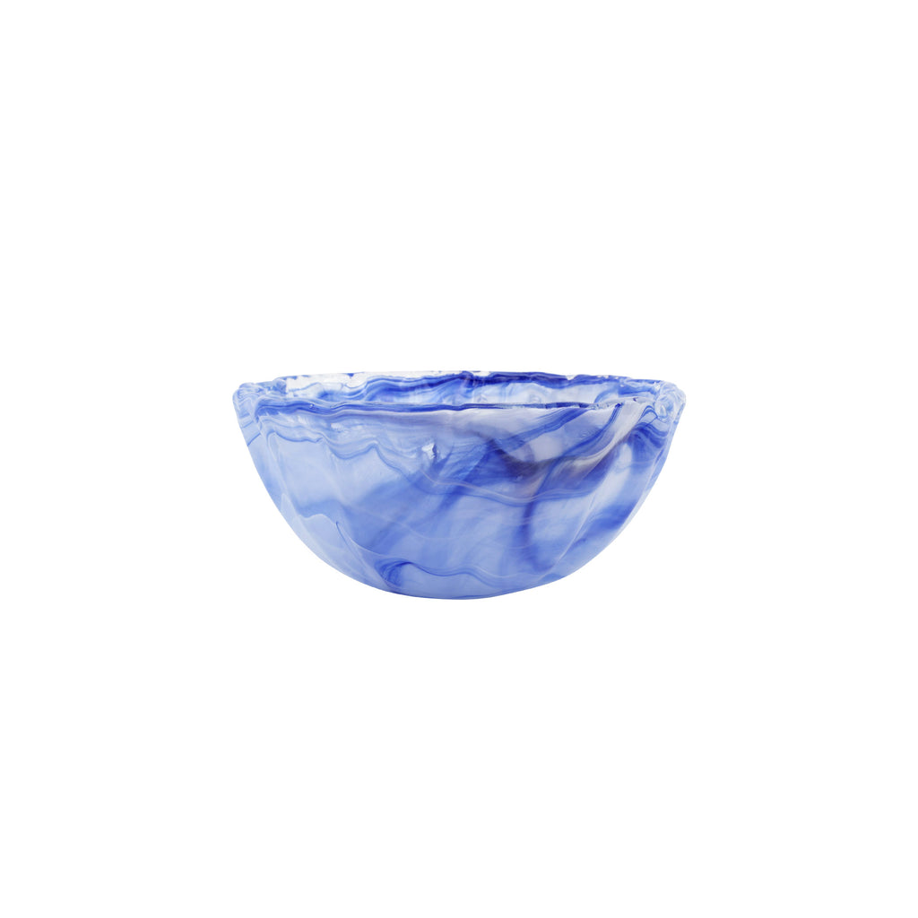 Onda Glass Cobalt Small Bowl in Blue